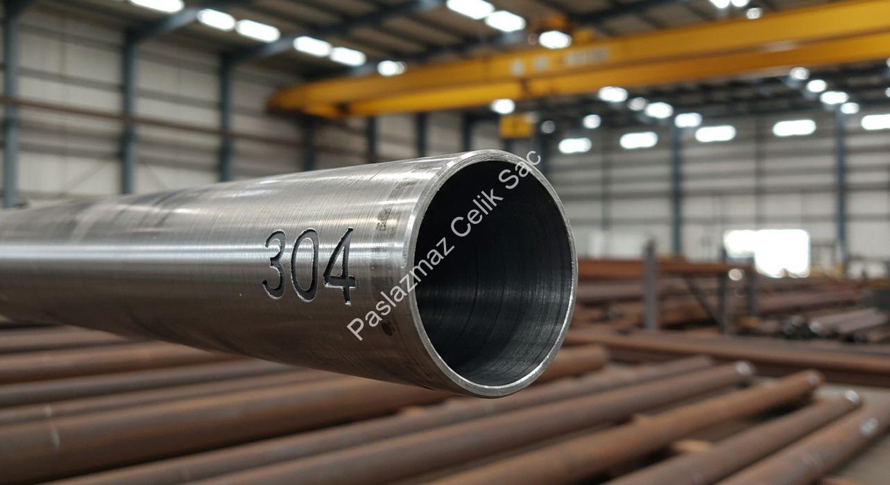 304 Kalite Krom Boru Görünümü